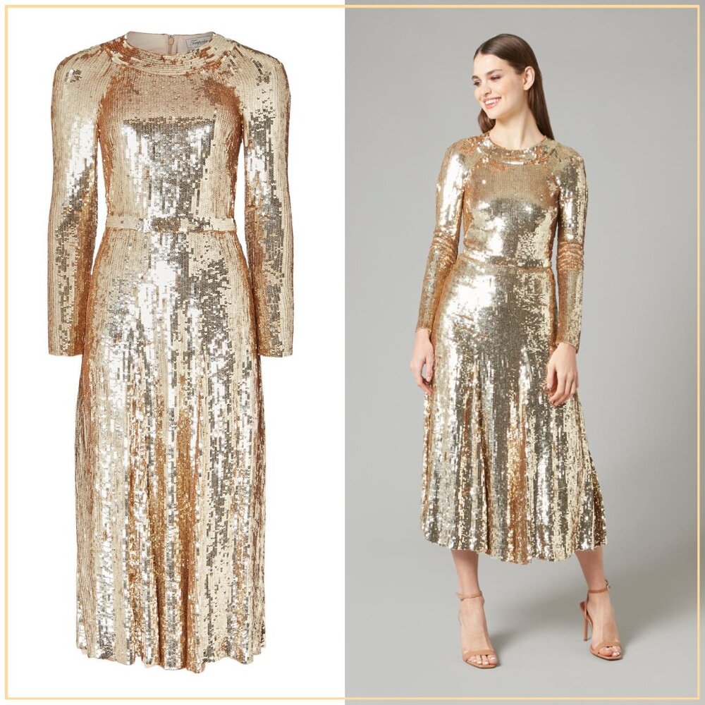 NWT $3035.00 Temperley London Ray Runway Sequin Dress - Picture 4 of 15